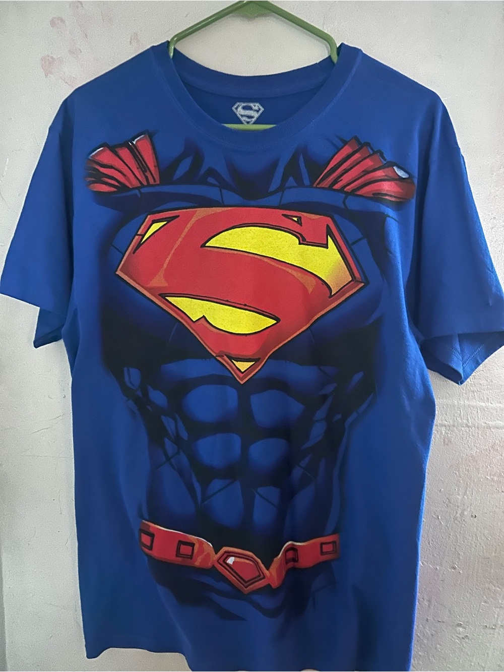 DC Comics Blue Superman Muscle Graphic Tee